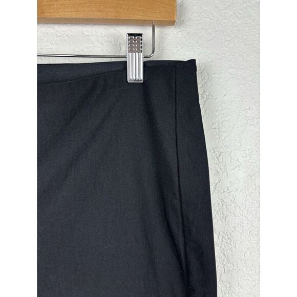 Chico's Stretch Pull On Cropped Pants Womens Size 1.5/US 10 Black Comfort Office - Picture 2 of 8